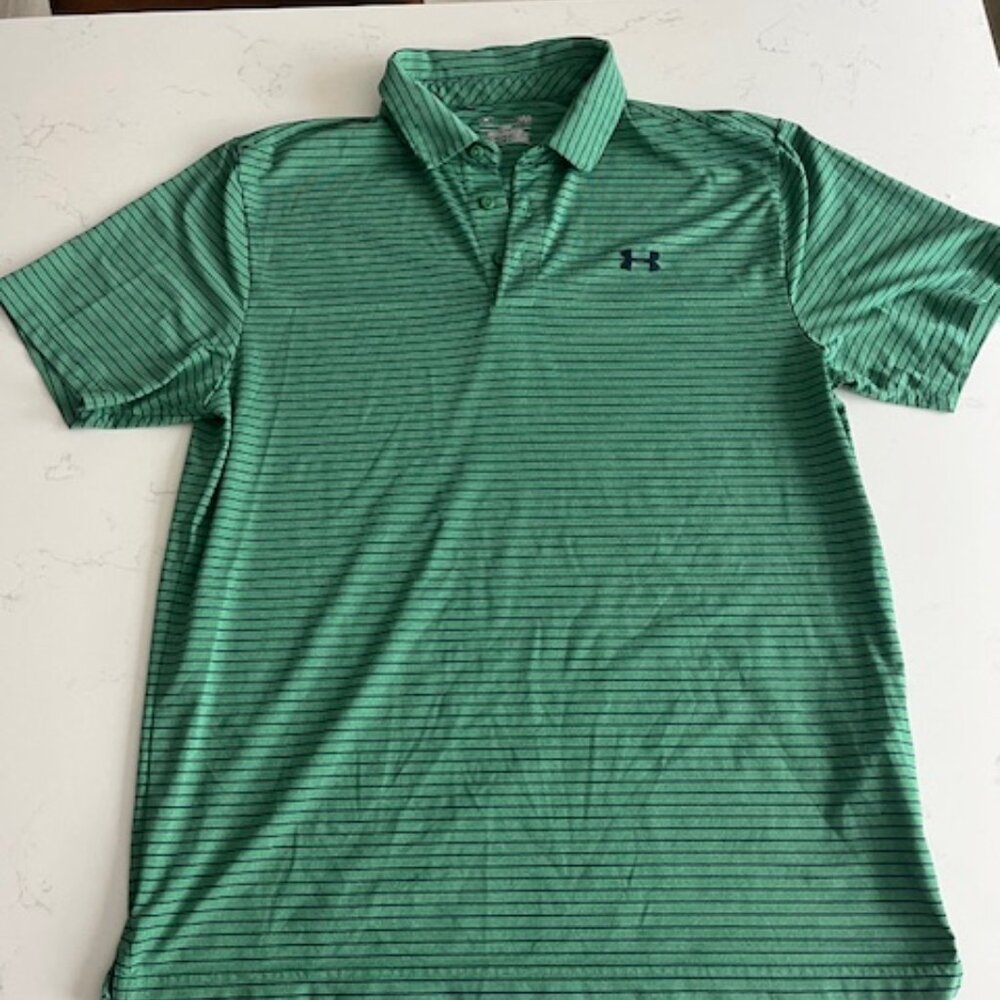 Under Armour Men's Green Polo | Sz. LG